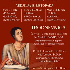 Proslava župne svetkovine sv. Luke evanđelista u Travnom
